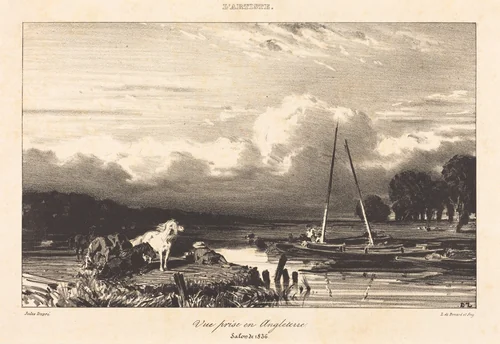 View in England (Vue prise en Angleterre) by Jules Dupré, print, 1836
