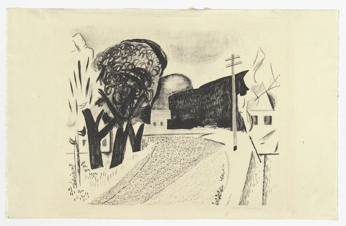 Country Road by Walt Kuhn, print, 1921