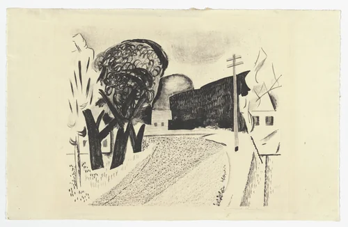 Country Road by Walt Kuhn, print, 1921