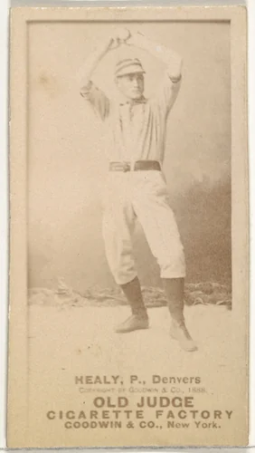 Healy, Pitcher, Denver, from the Old Judge series (N172) for Old Judge Cigarettes by Goodwin & Company, photograph, 1888