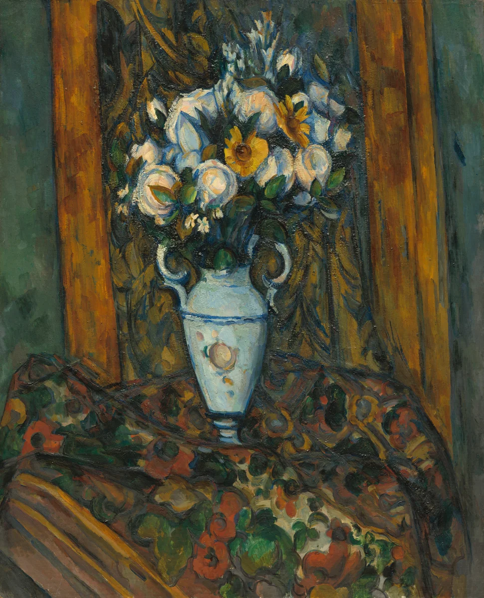 Vase of Flowers by Paul Cezanne, painting, 1900-1903