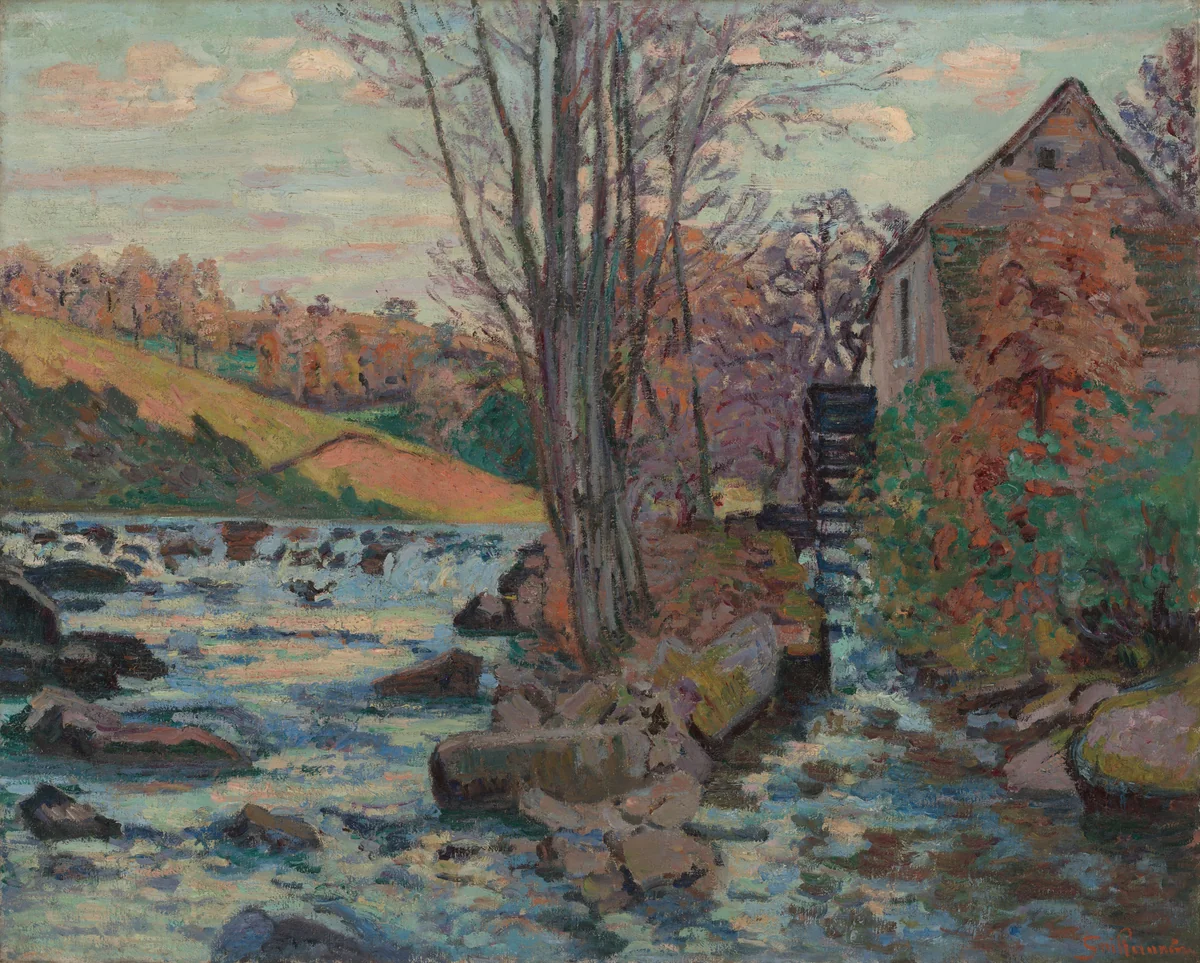 Mill of Pont Maupuit by Jean-Baptiste-Armand Guillaumin, painting, 1895-1905