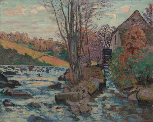 Mill of Pont Maupuit by Jean-Baptiste-Armand Guillaumin, painting, 1895-1905