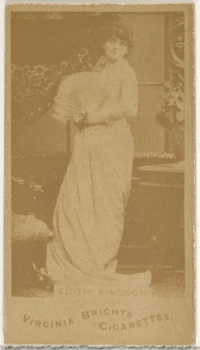 Edith Kingdon, from the Actors and Actresses series (N45, Type 1) for Virginia Brights Cigarettes by Allen & Ginter, photograph, 1885-1891