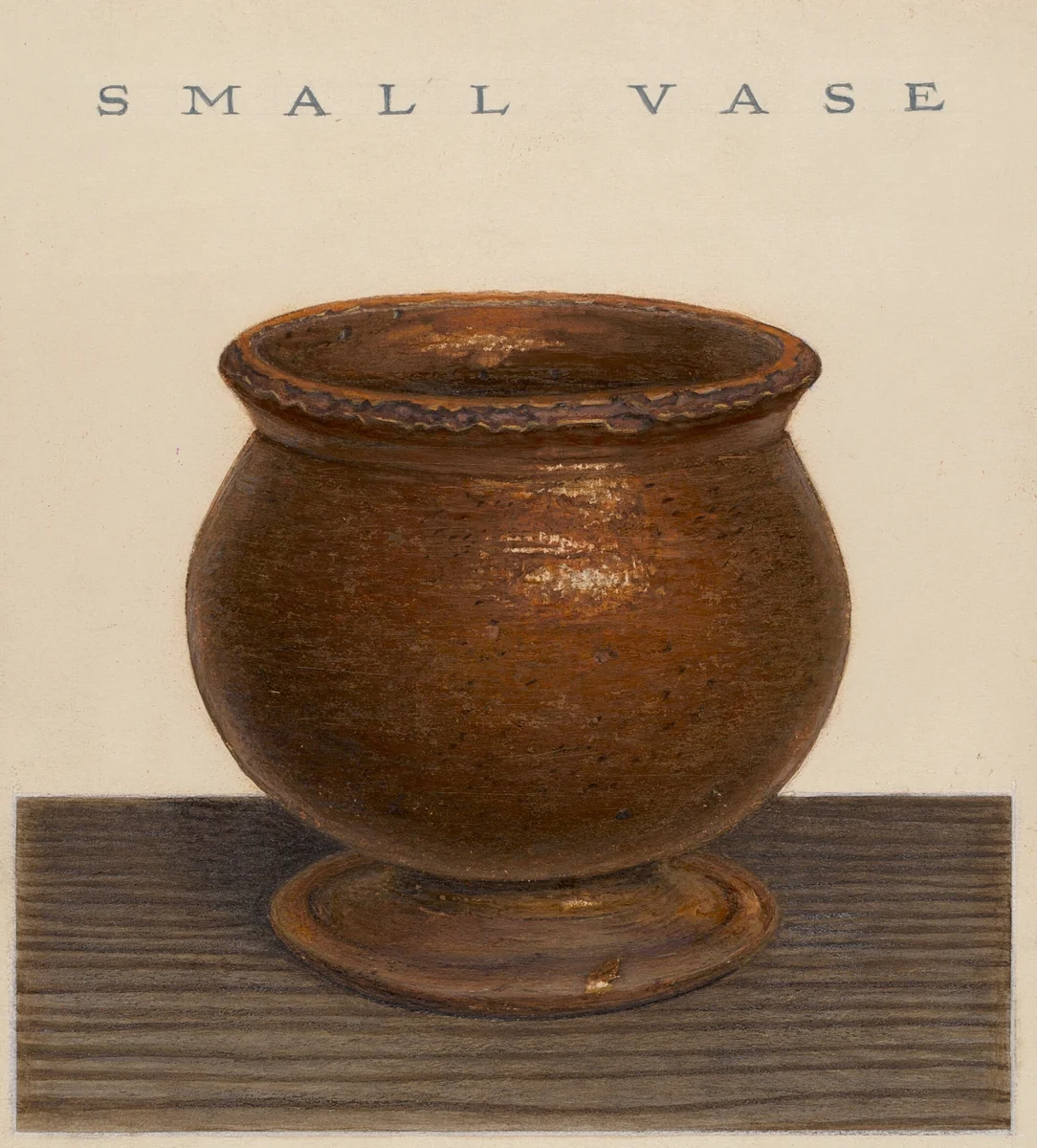 Small Vase by Guido Metelli, index of american design, 1939
