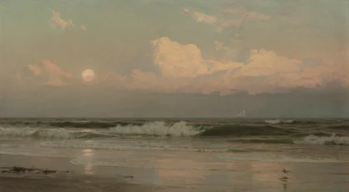The August Moon by William Trost Richards, painting, 1889