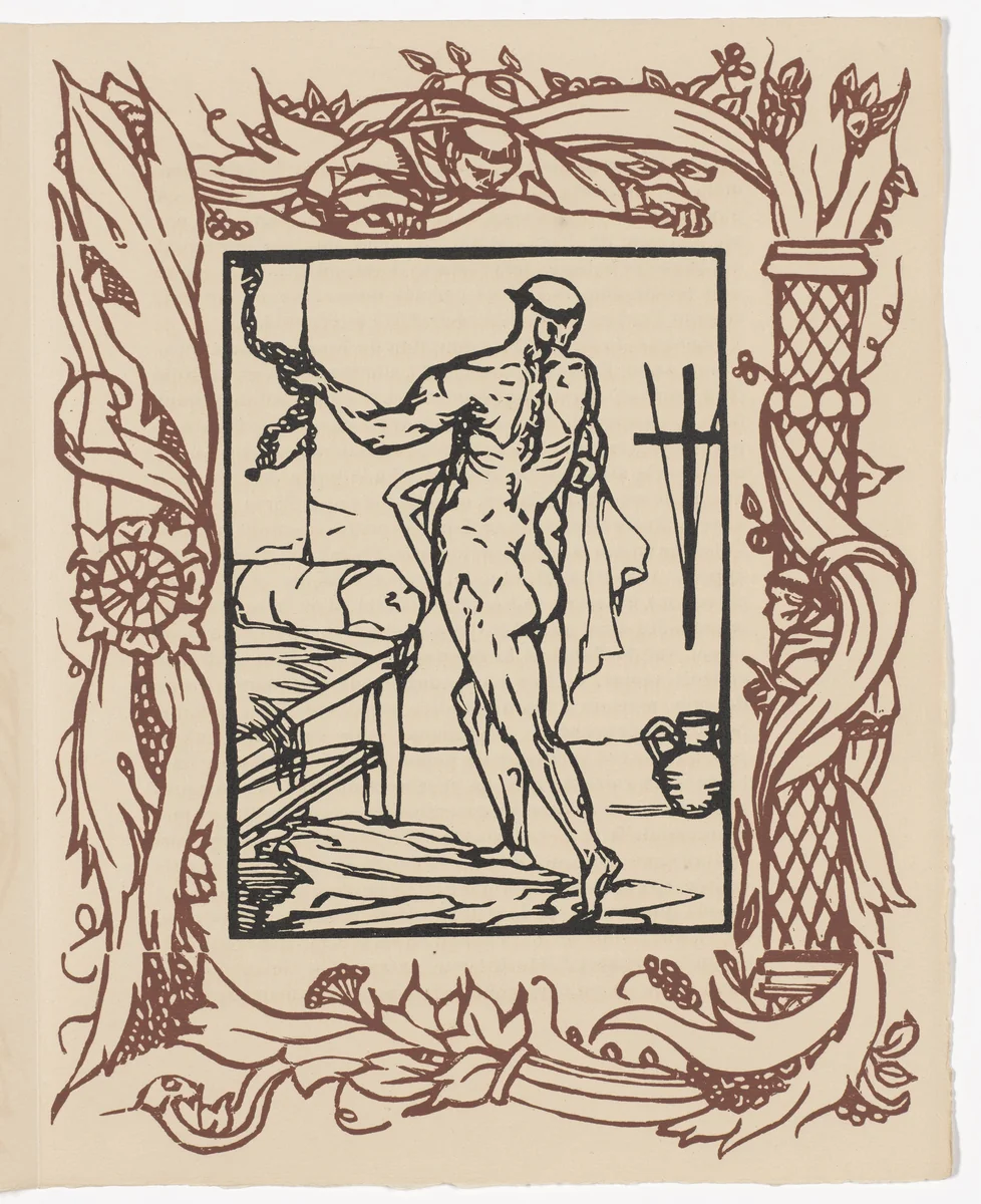 Plate (page 327) from Les Petites Fleurs de St. François (The Little Flowers of St. Francis) by Émile Bernard, illustrated book, 1928