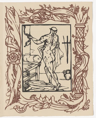 Plate (page 327) from Les Petites Fleurs de St. François (The Little Flowers of St. Francis) by Émile Bernard, illustrated book, 1928