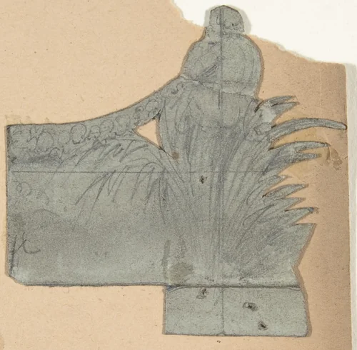 Design for a Stage Set at the Opéra, Paris by Eugène Cicéri, drawing, 1830-1890