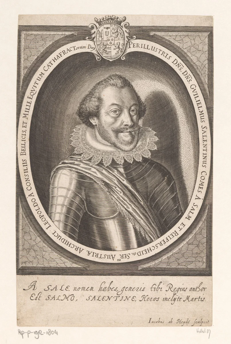 Portret van Wilhelm Salentin von Salm-Reifferscheidt by Unknown, print, 1590-1634