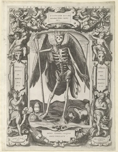 Spiegel van het menselijk leven by Marcello Clodio, print, 1598