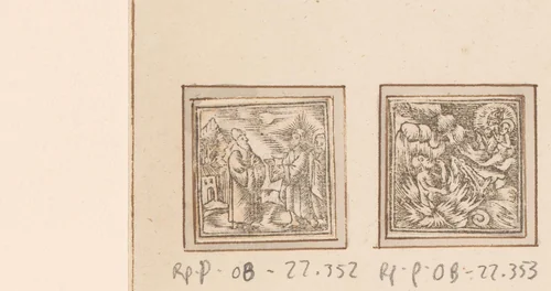 Christus sprekend met een man by anonymous, print, 1590