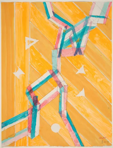 Construction IV by Stanley William Hayter, drawing, 1979