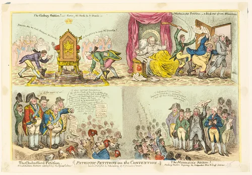 Patriotic Petitions on the Convention by James Gillray, print, 1808
