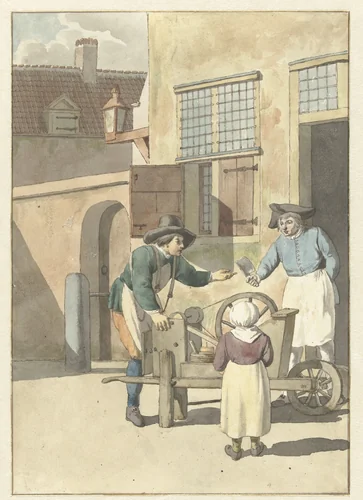 De scharensliep by W. Barthautz, drawing, 1700-1800