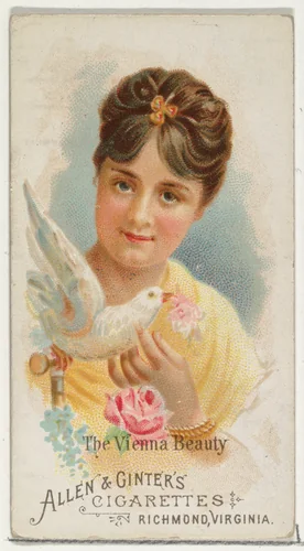 The Vienna Beauty, from World's Beauties, Series 1 (N26) for Allen & Ginter Cigarettes by Allen & Ginter, print, 1888