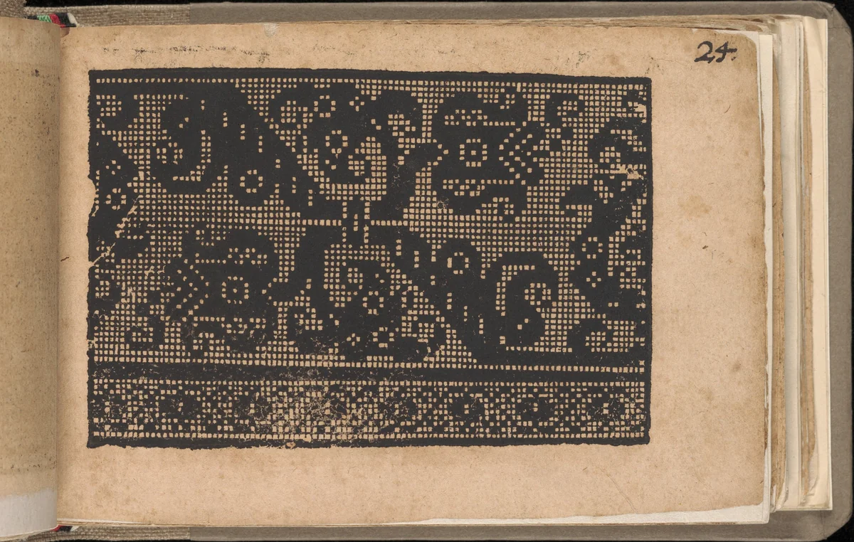 Schön newes Modelbuch (Page 24r) by Sigismundus Latomus, book, 1608