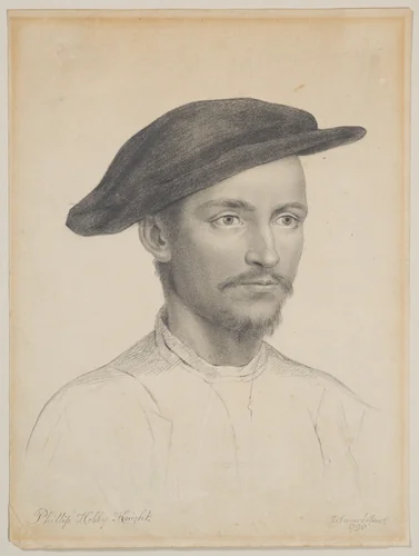 Philip Hobby Knight, after Holbein by John Smart Jr., drawing, 1790