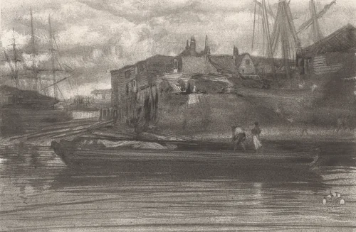 Limehouse by James McNeill Whistler, print, 1878