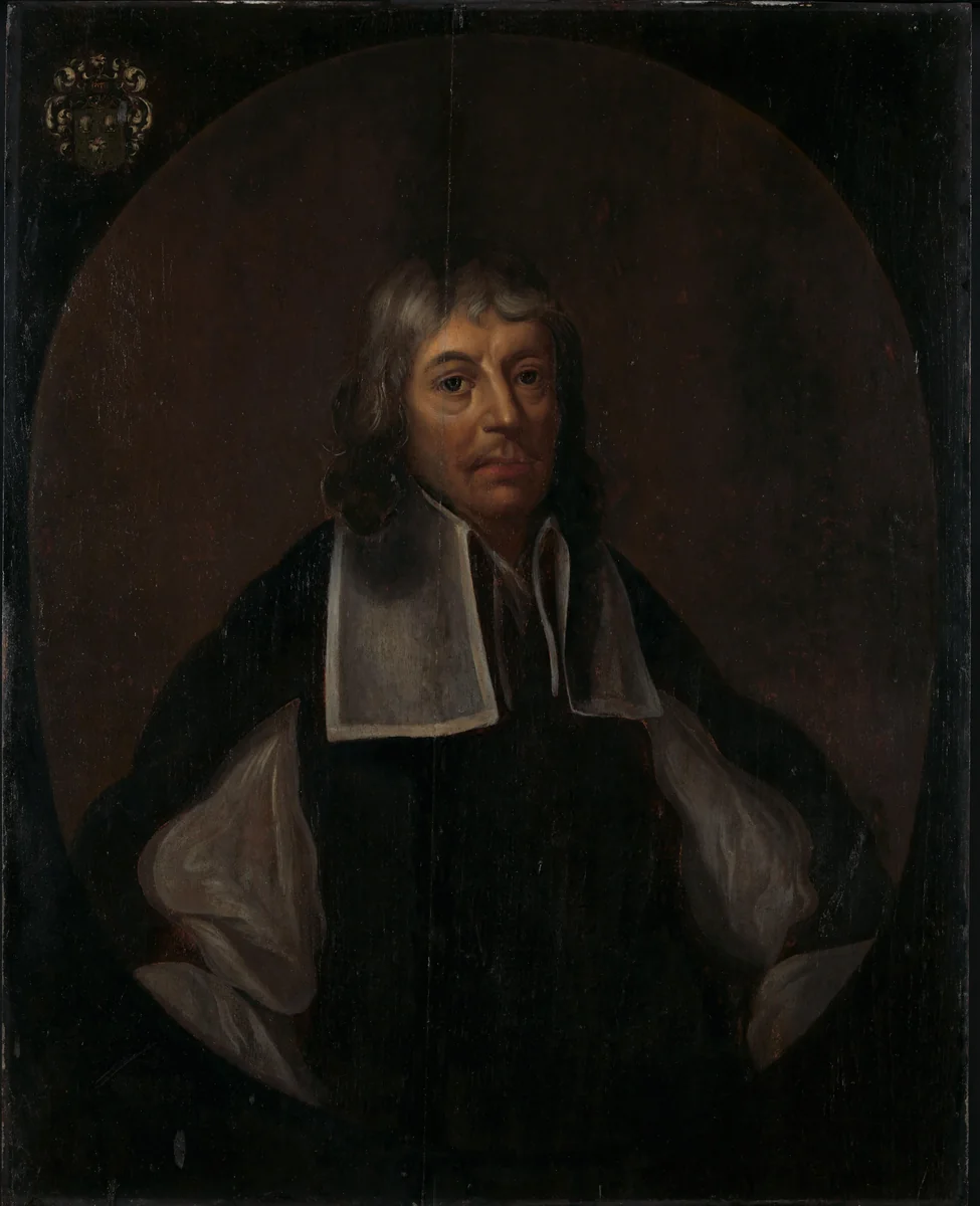 Portrait of Joan Maetsuyker, Governor-General of the Dutch East Indies by Jacob Coeman, painting, 1663-1676