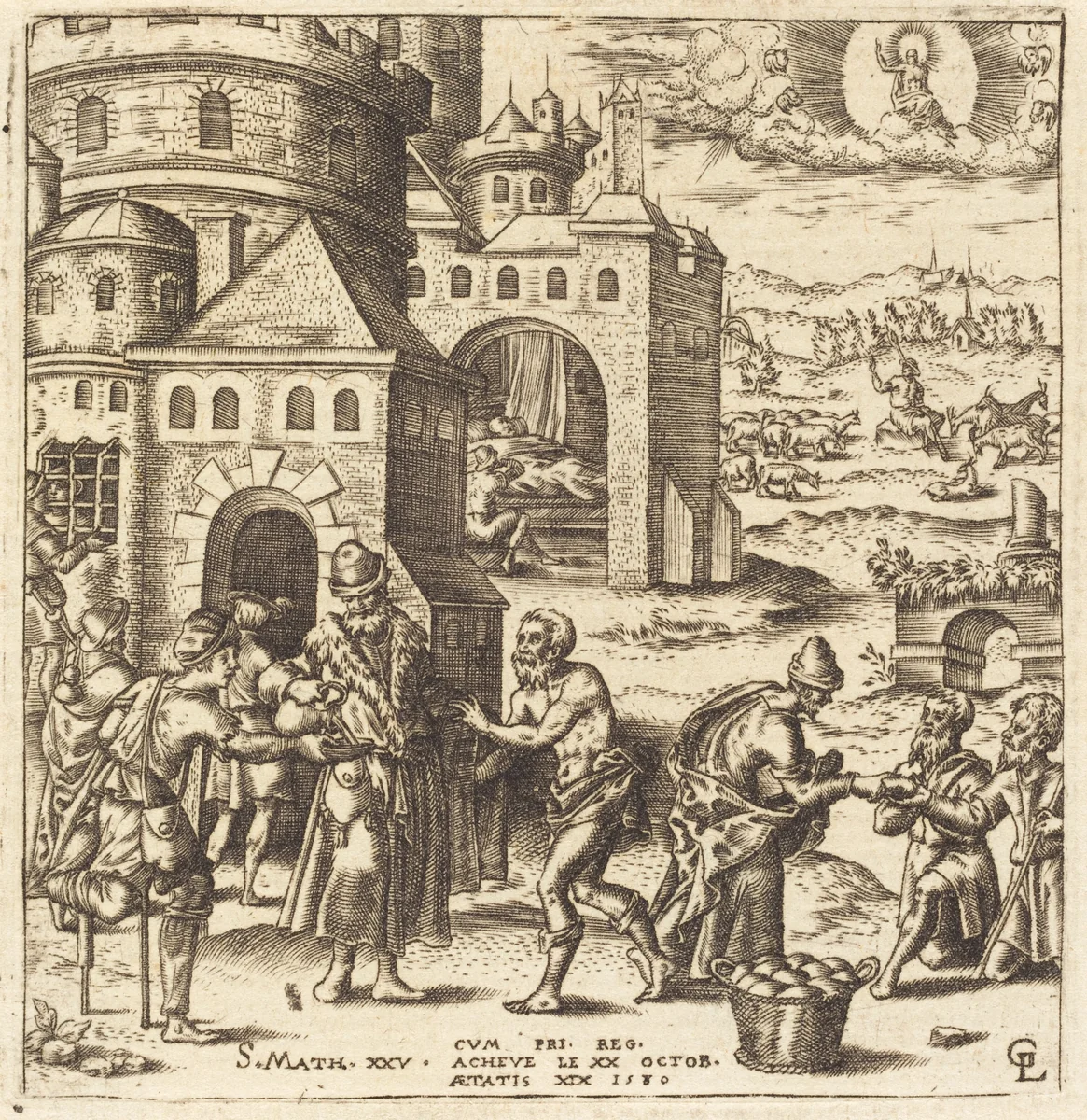 Teachings on the Coming of the Judgment by Léonard Gaultier, print, 1580
