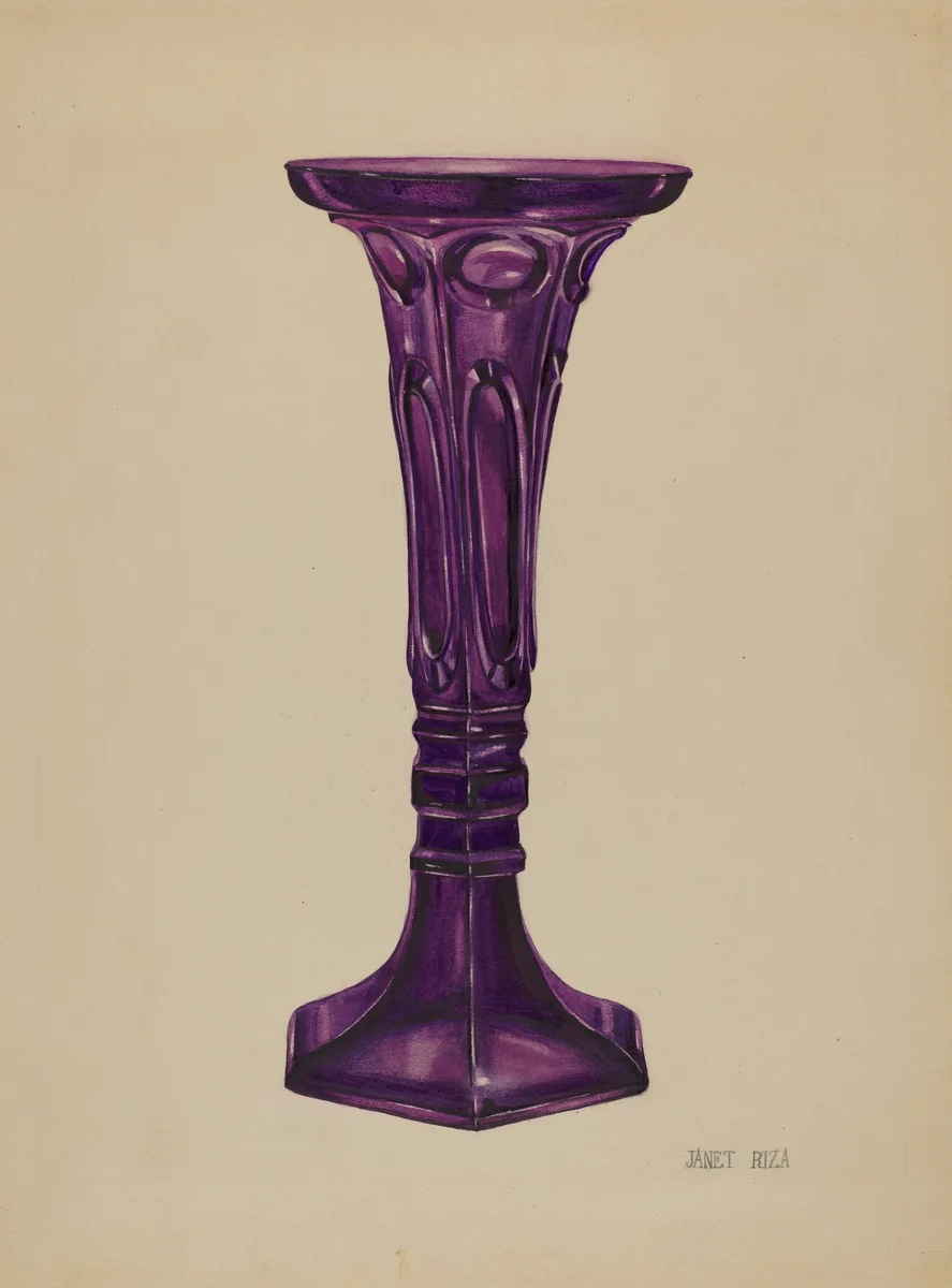 Vase by Janet Riza, index of american design, 1937