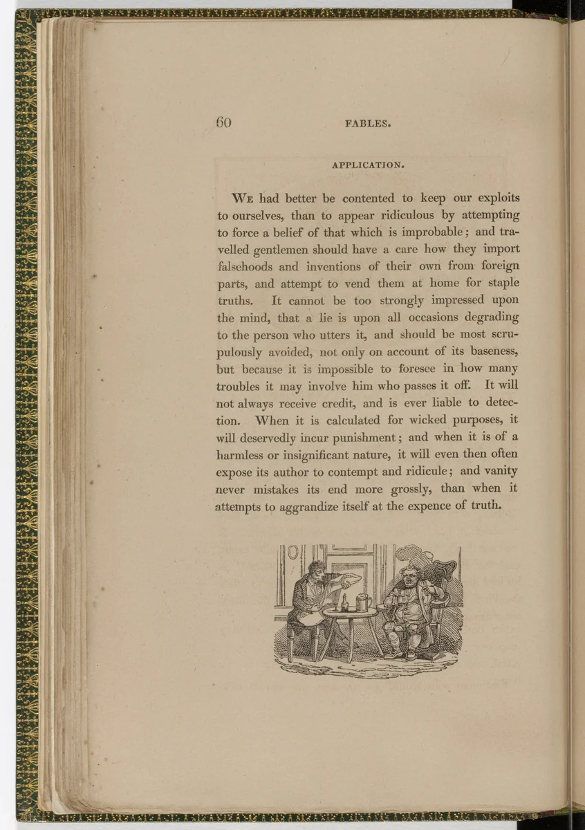 Tailpiece (page 60) from The Fables of Aesop by Thomas Bewick, illustrated book, 1818