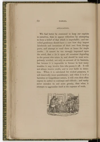 Tailpiece (page 60) from The Fables of Aesop by Thomas Bewick, illustrated book, 1818