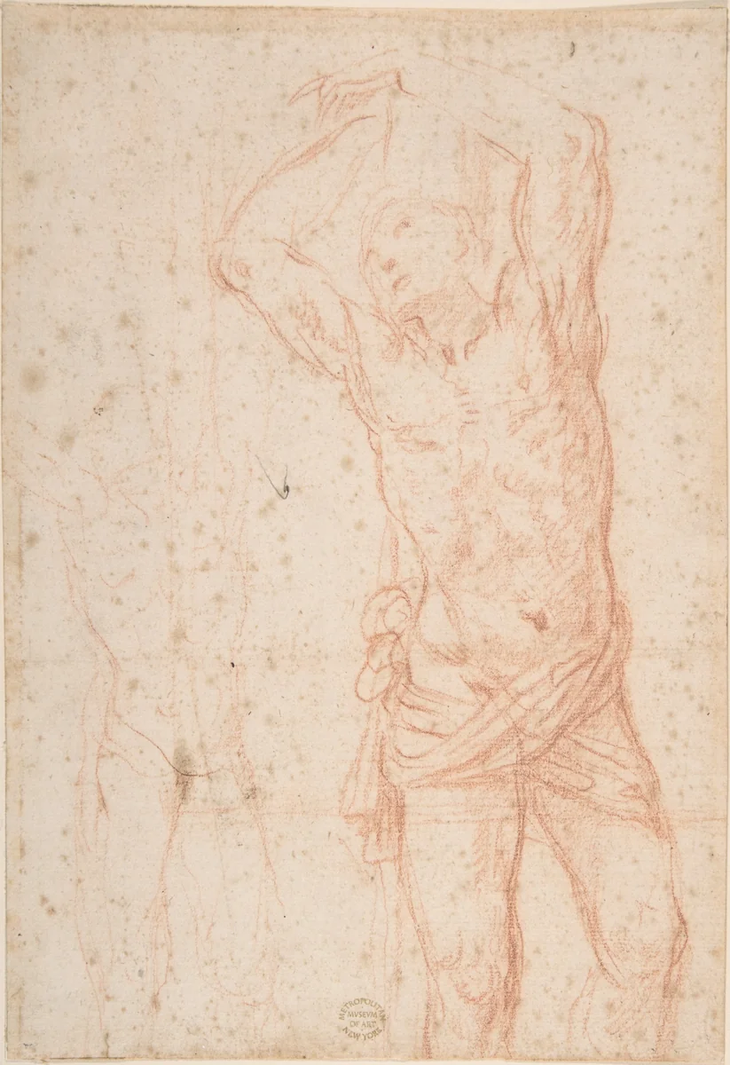Saint Sebastian by anonymous, drawing, 1600-1700
