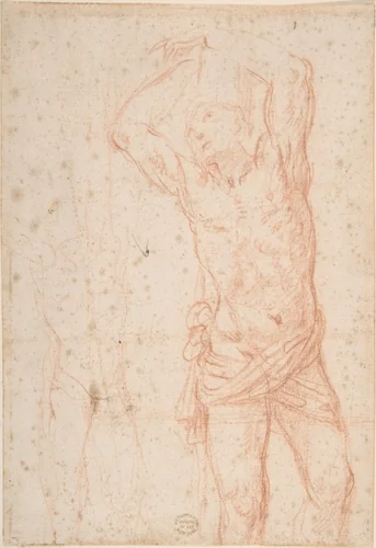 Saint Sebastian by anonymous, drawing, 1600-1700