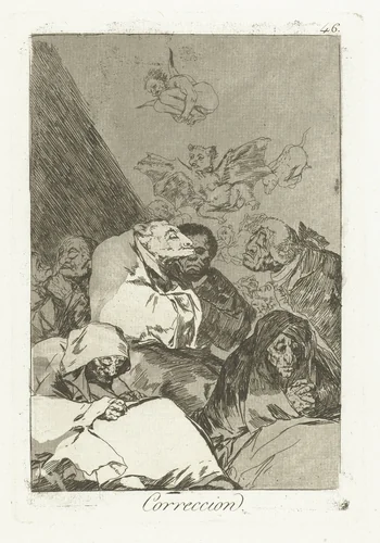 Correctie by Francisco de Goya, print, 1797-1799