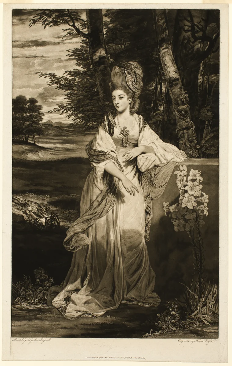 Catherine, Lady Bampfylde by Thomas Watson, print, 1763-1781