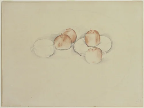 Still Life with Apples by André Derain, drawing, 1921
