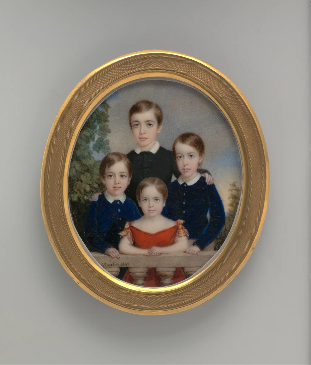The Allen Children by John Carlin, artwork, 1847