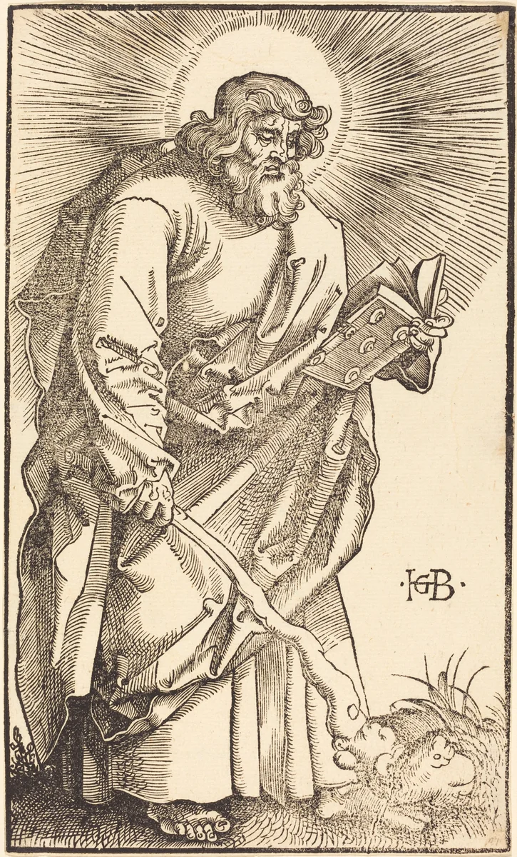 Apostle Judas Thaddeus by Hans Baldung Grien, print, 1519