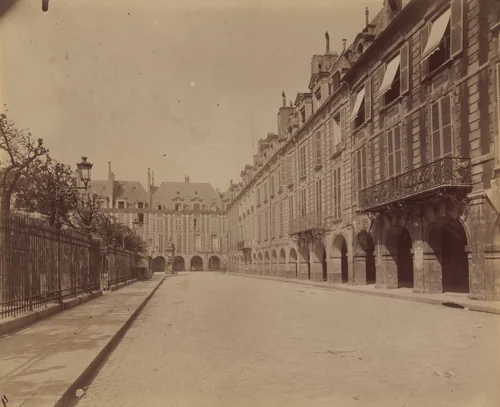 Place des Vosges by Eugène Atget, photograph, 1901
