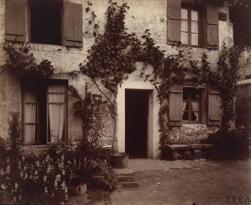 Auvers-sur-Oise (vieille ferme) by Eugène Atget, photograph, 1922