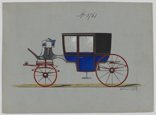 Coach #3761 by Brewster & Co., drawing, 1882