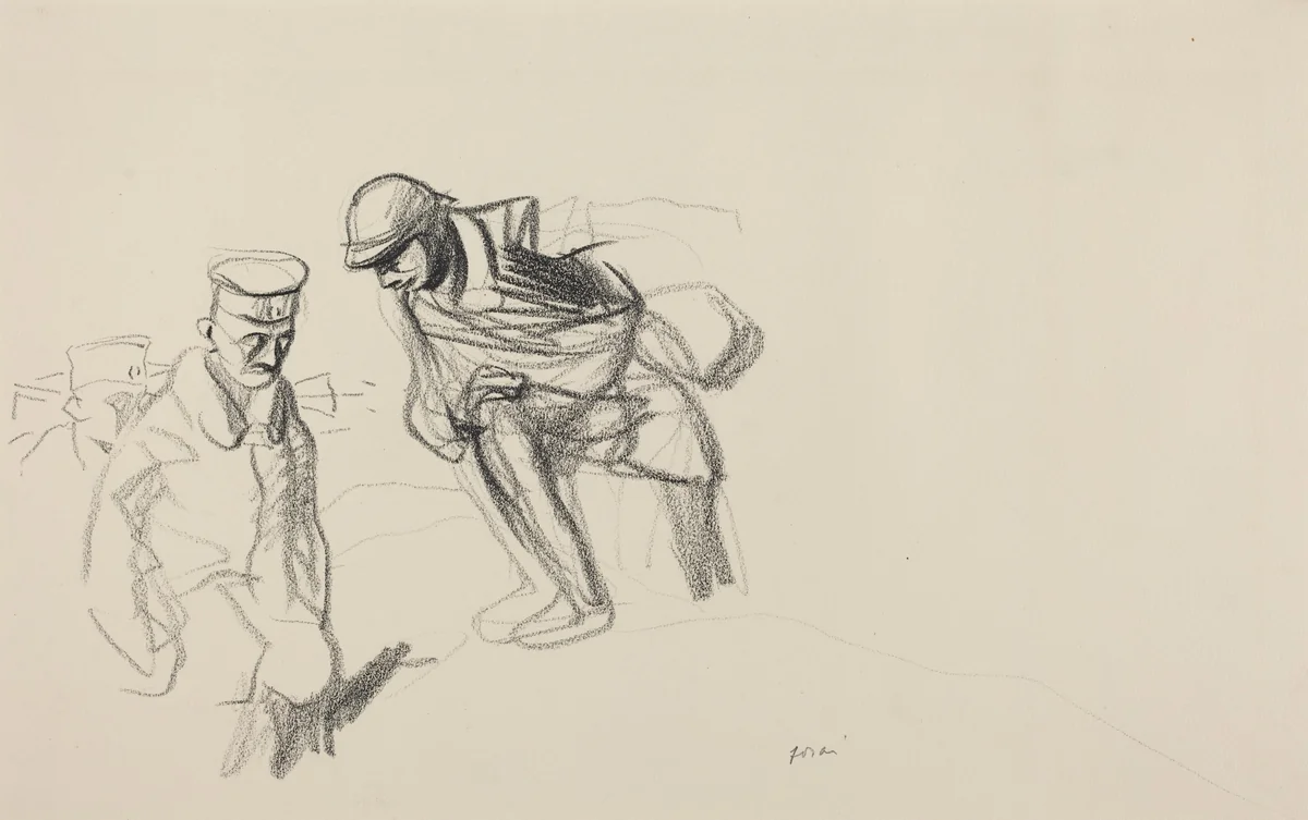 Lost Illusions by Jean-Louis Forain, drawing, 1918