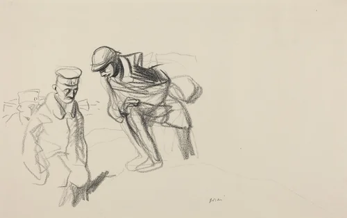 Lost Illusions by Jean-Louis Forain, drawing, 1918