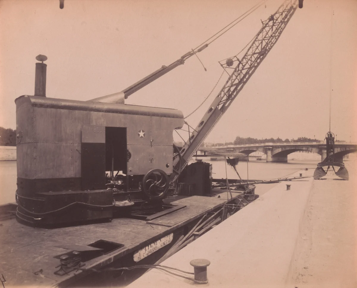 Port des Invalides by Eugène Atget, photograph, 1913