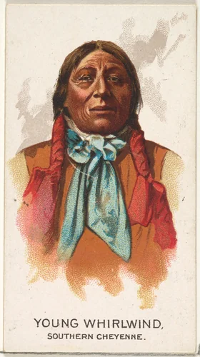 Young Whirlwind, Southern Cheyenne, from the American Indian Chiefs series (N2) for Allen & Ginter Cigarettes Brands by Allen & Ginter, print, 1888