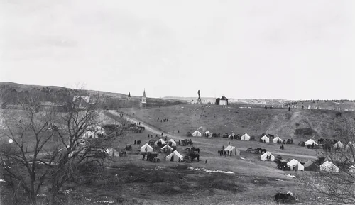 Easter Visitors at Holy Rosary Mission by Eugene Buechel, photograph, 1928