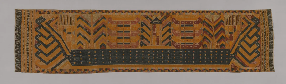 Ceremonial Hanging (palepai) by Lampung area, textile, 1801-1900
