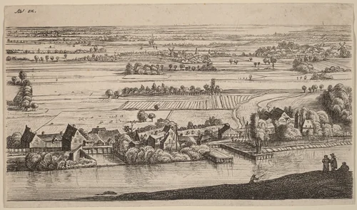 Village beside a Canal by Johannes Ruisscher
Anthonie Waterloo, print, 1650-1675