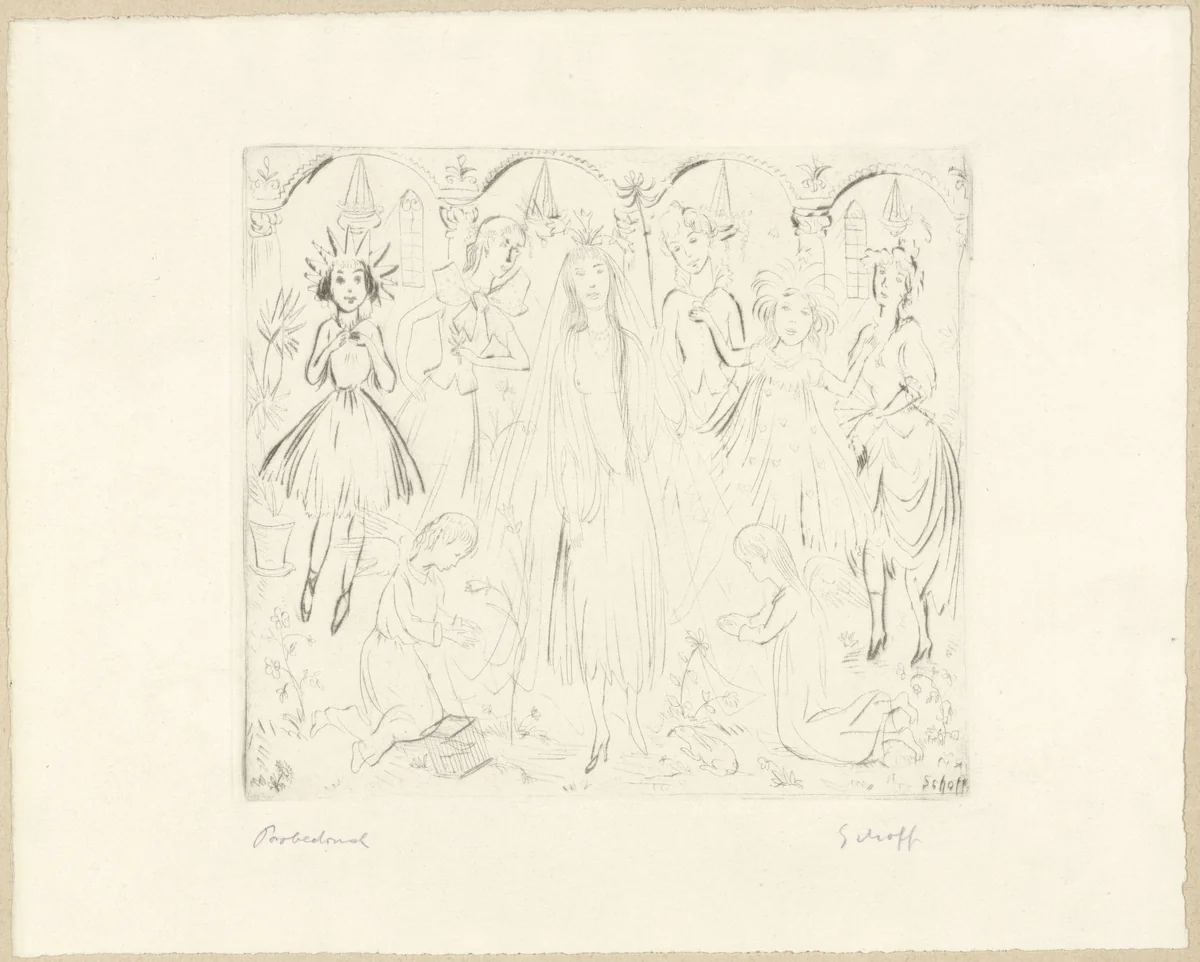 Fairy Tale (Märchen) by Otto Schoff, print