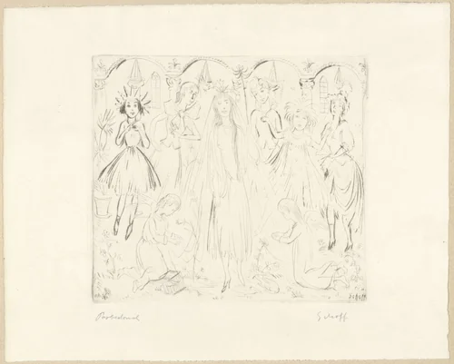 Fairy Tale (Märchen) by Otto Schoff, print