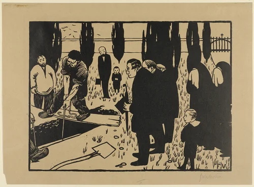The Funeral by Félix Vallotton, print, 1891