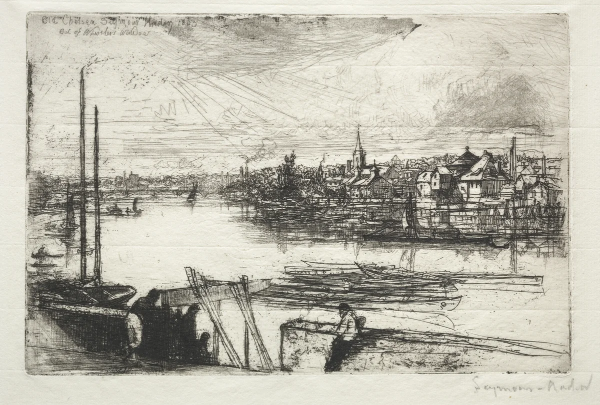 Battersea Reach by Francis Seymour-Haden, print, 1843
