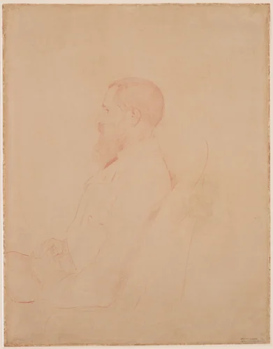 Portrait of Arthur Fontaine by Odilon Redon, drawing, 1901